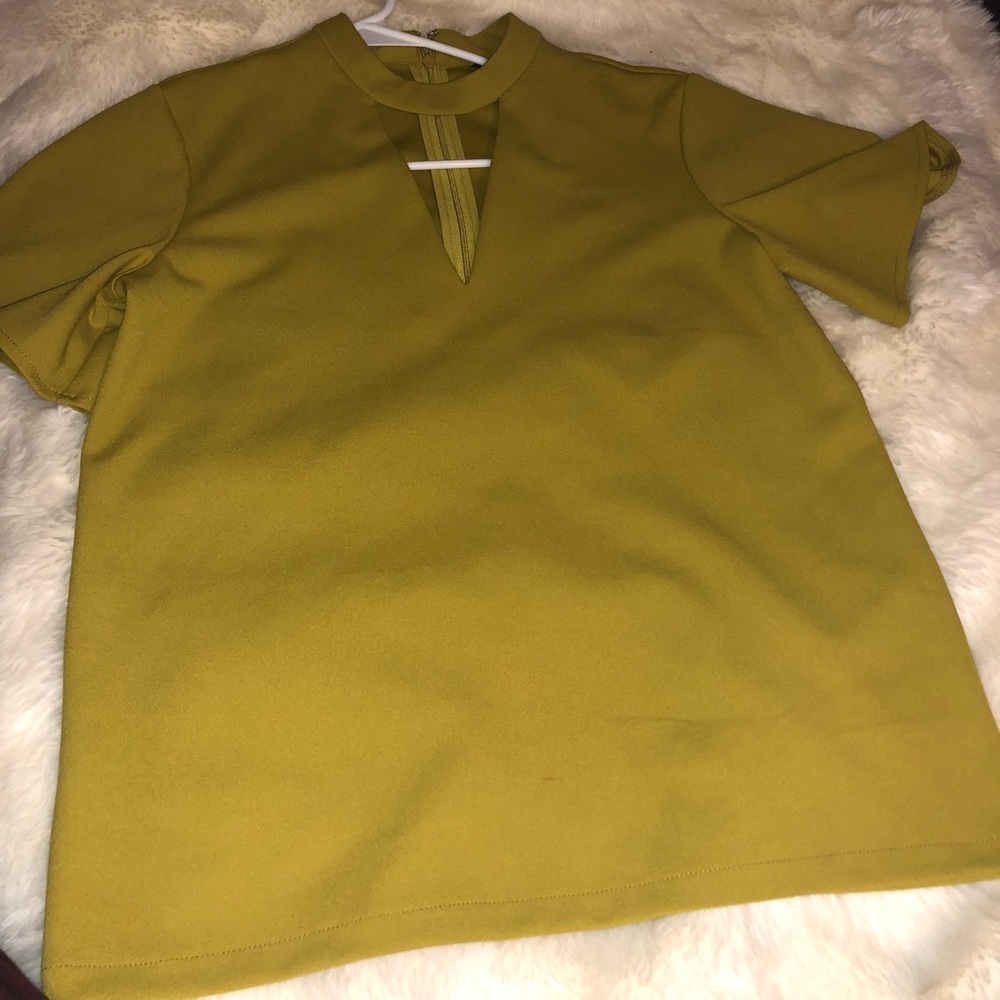 Ann Taylor green small top